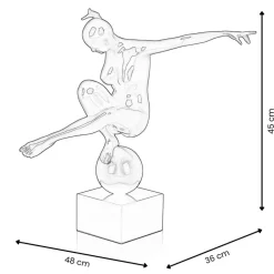Figurative|Table Top^Statues & Sculptures Orbital Dance 45cm Anthracite Resin Indoor Sculpture