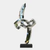 Table Top|Floor Standing^Statues & Sculptures Orbital Shift 96cm Silver Metal Indoor Sculpture