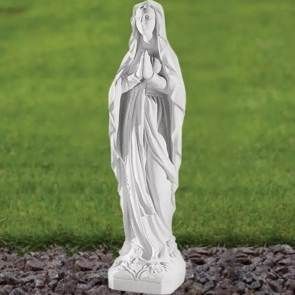 Virgin Mary^Statues & Sculptures Our Lady of Lourdes 58cm Marble Resin Garden Statue