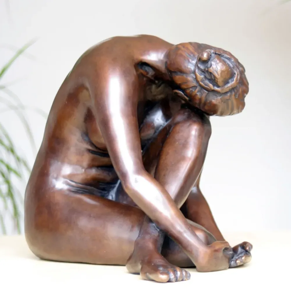 Figurative|Table Top^Statues & Sculptures Pause In The Dance Figurine Bronze Indoor Sculpture