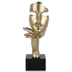 Figurative|Table Top^Statues & Sculptures Phantom Diva 45cm Gold Resin Indoor Sculpture