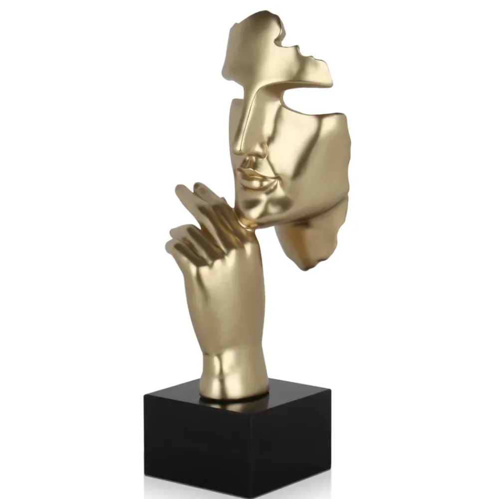 Figurative|Table Top^Statues & Sculptures Phantom Diva 45cm Gold Resin Indoor Sculpture