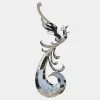 Contemporary|Contemporary^Statues & Sculptures Phoenix Rising 212cm Silver Metal Garden Sculpture