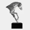 Giant|Floor Standing^Statues & Sculptures Pixel Horse 250cm Silver Metal Garden Sculpture