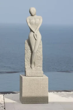 Contemporary^Statues & Sculptures Placidity Contemporary Stone Garden Sculpture