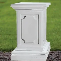 Plinths & Pedestals^Statues & Sculptures Plain 70cm Marble Resin Garden Pedestal