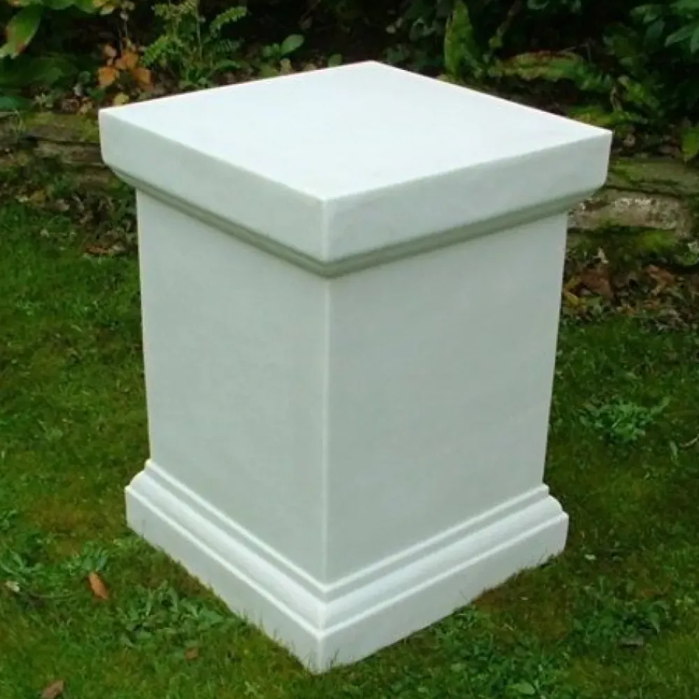 Plinths & Pedestals^Statues & Sculptures Plain 52cm Marble Resin Garden Pedestal