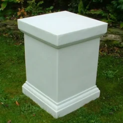 Plinths & Pedestals^Statues & Sculptures Plain 52cm Marble Resin Garden Pedestal