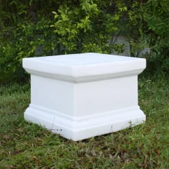 Plinths & Pedestals^Statues & Sculptures Plain 32cm Marble Resin Garden Pedestal