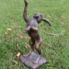 Wildlife^Statues & Sculptures Playful Hare 65cm Bronze Resin Garden Ornament v2