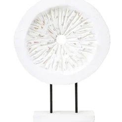Table Top|Abstract^Statues & Sculptures Polar Perfection 43cm White Wood Indoor Sculpture