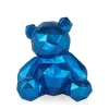 Table Top|Low Poly^Statues & Sculptures Polygon Bear 30cm Blue Resin Indoor Sculpture