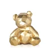 Table Top|Low Poly^Statues & Sculptures Polygon Bear 20cm Gold Resin Indoor Sculpture