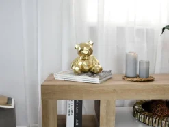 Table Top|Low Poly^Statues & Sculptures Polygon Bear 20cm Gold Resin Indoor Sculpture