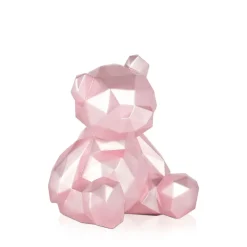 Table Top|Low Poly^Statues & Sculptures Polygon Bear 20cm Pink Resin Indoor Sculpture