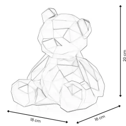 Table Top|Low Poly^Statues & Sculptures Polygon Bear 20cm Pink Resin Indoor Sculpture