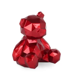 Table Top|Low Poly^Statues & Sculptures Polygon Bear 30cm Red Resin Indoor Sculpture