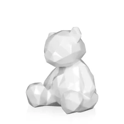 Table Top|Low Poly^Statues & Sculptures Polygon Bear 20cm White Resin Indoor Sculpture
