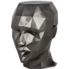 Low Poly|Contemporary^Statues & Sculptures Polygon Female Head 55cm Anthracite Side Table Sculpture