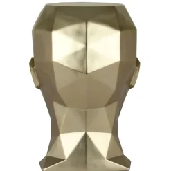 Low Poly|Contemporary^Statues & Sculptures Polygon Female Head 55cm Gold Side Table Sculpture
