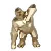 Table Top|Low Poly^Statues & Sculptures Polygon Gorilla 30cm Gold Resin Indoor Sculpture