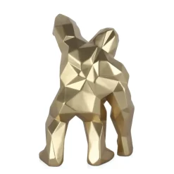 Table Top|Low Poly^Statues & Sculptures Polygon Gorilla 30cm Gold Resin Indoor Sculpture