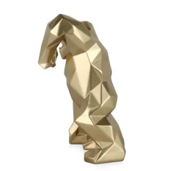 Table Top|Low Poly^Statues & Sculptures Polygon Gorilla 30cm Gold Resin Indoor Sculpture