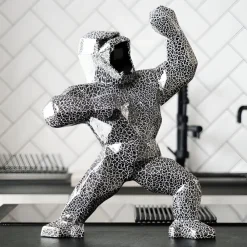 Table Top|Floor Standing^Statues & Sculptures Polygon Gorilla 50cm Lava Resin Indoor Sculpture