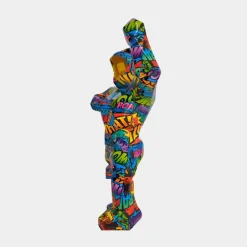 Table Top|Floor Standing^Statues & Sculptures Polygon Gorilla 50cm Pop Art Resin Indoor Sculpture