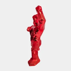 Table Top|Floor Standing^Statues & Sculptures Polygon Gorilla 50cm Red Resin Indoor Sculpture