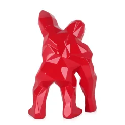 Table Top|Low Poly^Statues & Sculptures Polygon Gorilla 30cm Red Resin Indoor Sculpture