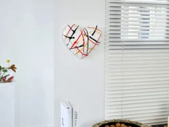 Low Poly|Wall Art^Statues & Sculptures Polygon Love 26cm Multicolour Resin Wall Sculpture