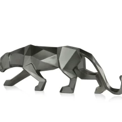 Table Top|Floor Standing^Statues & Sculptures Polygon Panther 31cm Anthracite Resin Indoor Sculpture