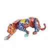 Table Top|Graffiti^Statues & Sculptures Polygon Panther 14cm Graffiti Resin Indoor Sculpture