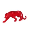 Table Top|Low Poly^Statues & Sculptures Polygon Panther 14cm Red Resin Indoor Sculpture
