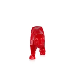 Table Top|Low Poly^Statues & Sculptures Polygon Panther 14cm Red Resin Indoor Sculpture