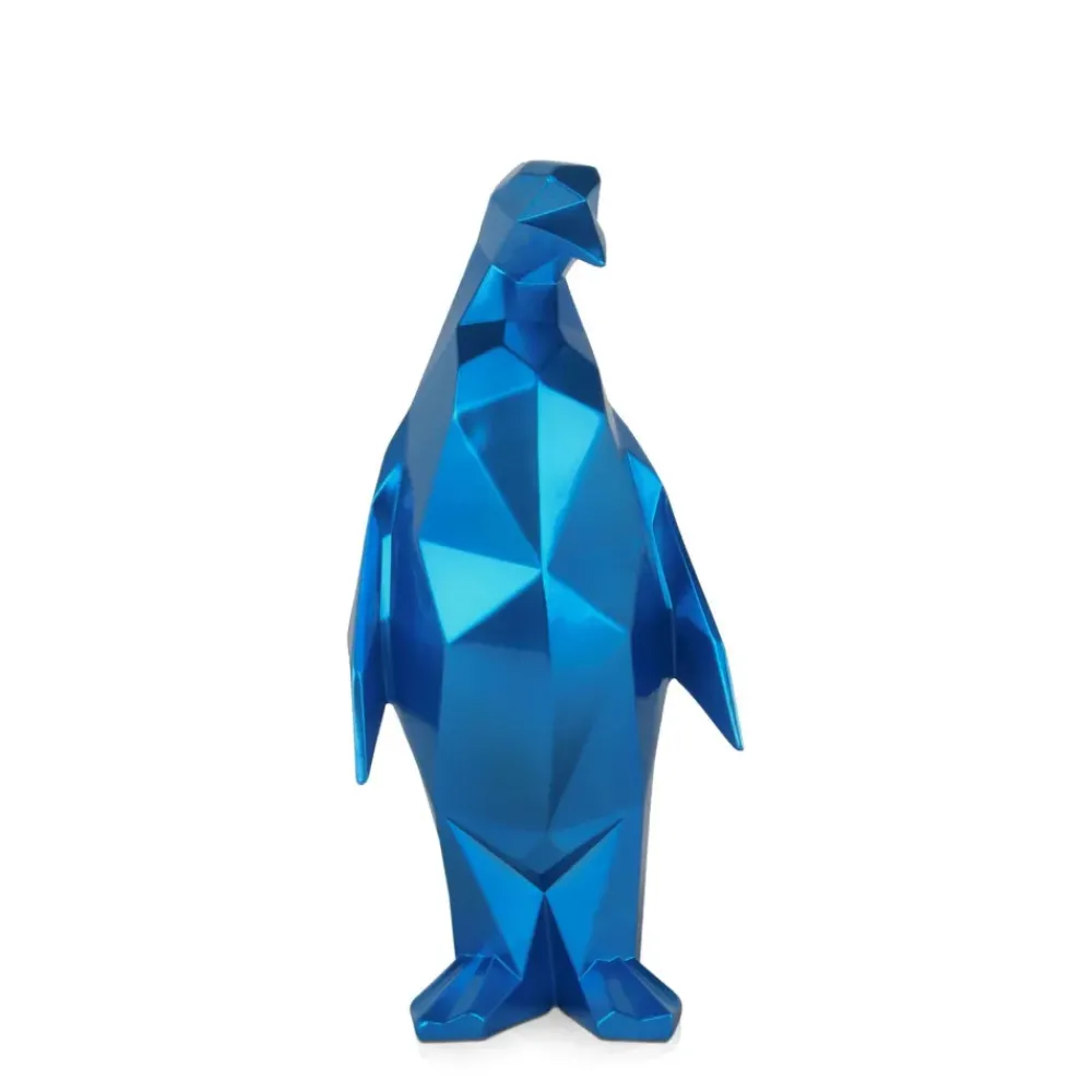 Table Top|Low Poly^Statues & Sculptures Polygon Penguin 35cm Blue Resin Indoor Sculpture