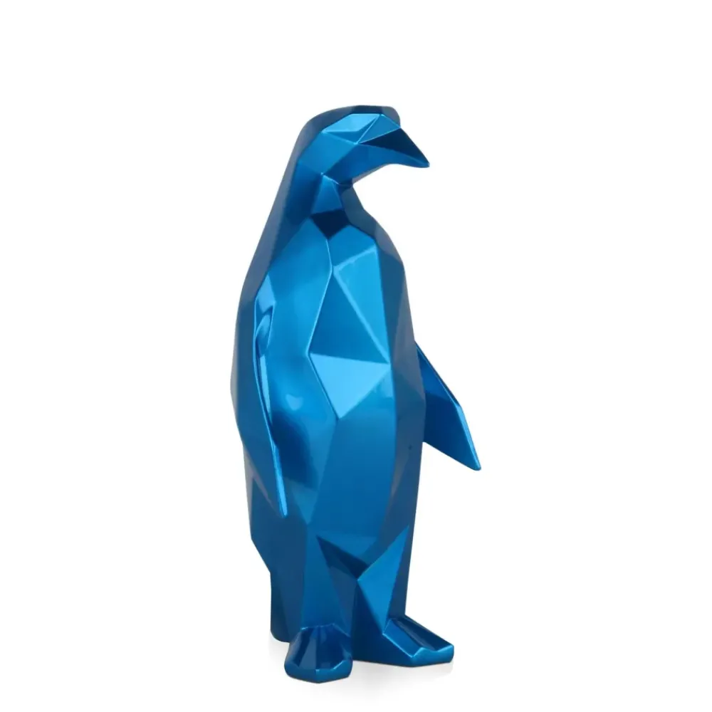 Table Top|Low Poly^Statues & Sculptures Polygon Penguin 35cm Blue Resin Indoor Sculpture