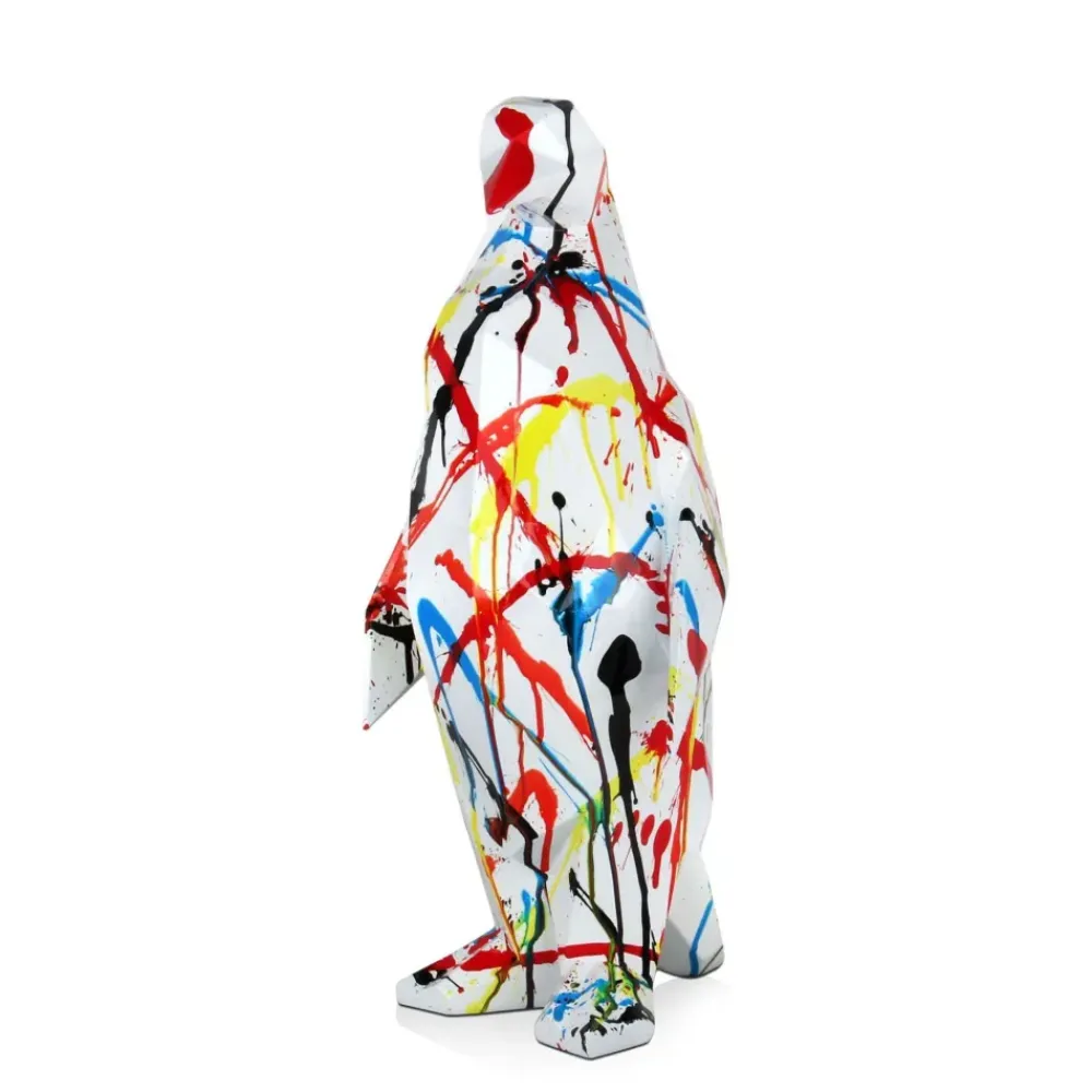Table Top|Low Poly^Statues & Sculptures Polygon Penguin 50cm Multicoloured Resin Indoor Sculpture