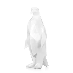 Table Top|Low Poly^Statues & Sculptures Polygon Penguin 50cm White Resin Indoor Sculpture