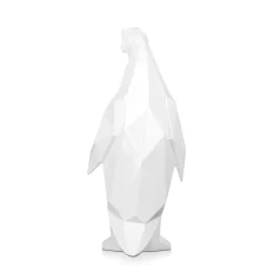 Table Top|Low Poly^Statues & Sculptures Polygon Penguin 50cm White Resin Indoor Sculpture