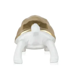Table Top|Low Poly^Statues & Sculptures Polygon Turtle 21cm Gold Resin Indoor Sculpture