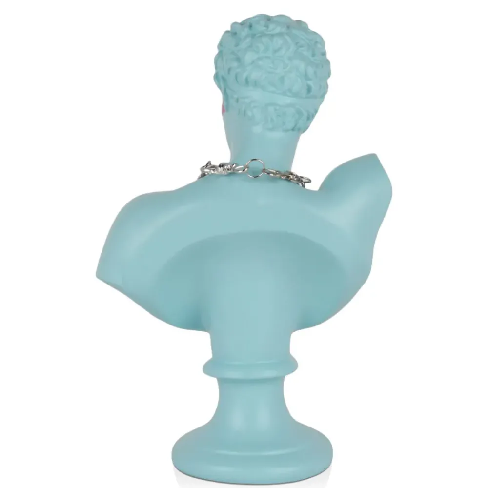 Figurative|Table Top^Statues & Sculptures Pop Art Titan 35cm Blu Blue Resin Indoor Sculpture