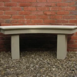 Stone Benches^Statues & Sculptures Pure Curved Modern Stone Garden Bench