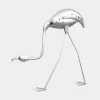 Wildlife|Contemporary^Statues & Sculptures Pure Flamingo 94cm Silver Metal Garden Sculpture