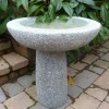 Bird Baths^Statues & Sculptures Pure Natural Granite Grey Stone Garden Birdbath