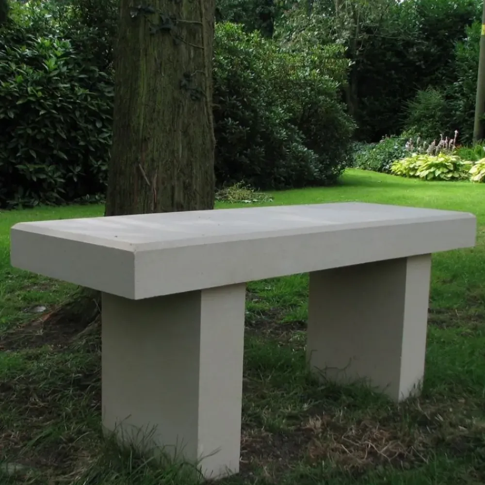 Stone Benches^Statues & Sculptures Pure Straight Modern Stone Garden Bench