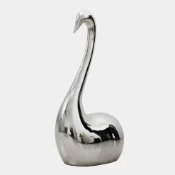 Table Top|Floor Standing^Statues & Sculptures Pure Swan 95cm Silver Metal Indoor Sculpture