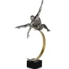 Figurative|Floor Standing^Statues & Sculptures Quantum Leap 80cm Anthracite Resin Indoor Sculpture