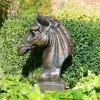 Horses^Statues & Sculptures Race Horse Head Bronze Metal Garden Ornament